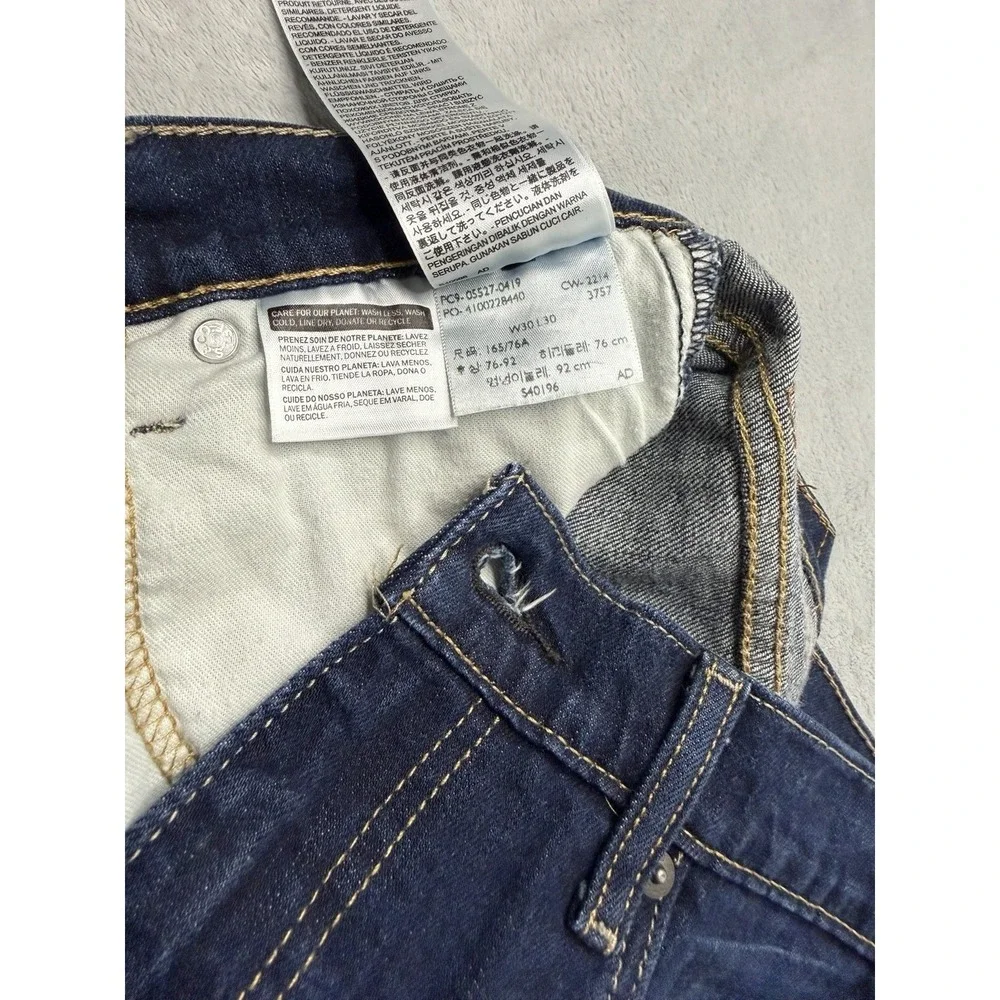 Levi's 527 Jeans Mens 30x30 Blue Denim Low Rise Bootcut Western Cowboy Workwear